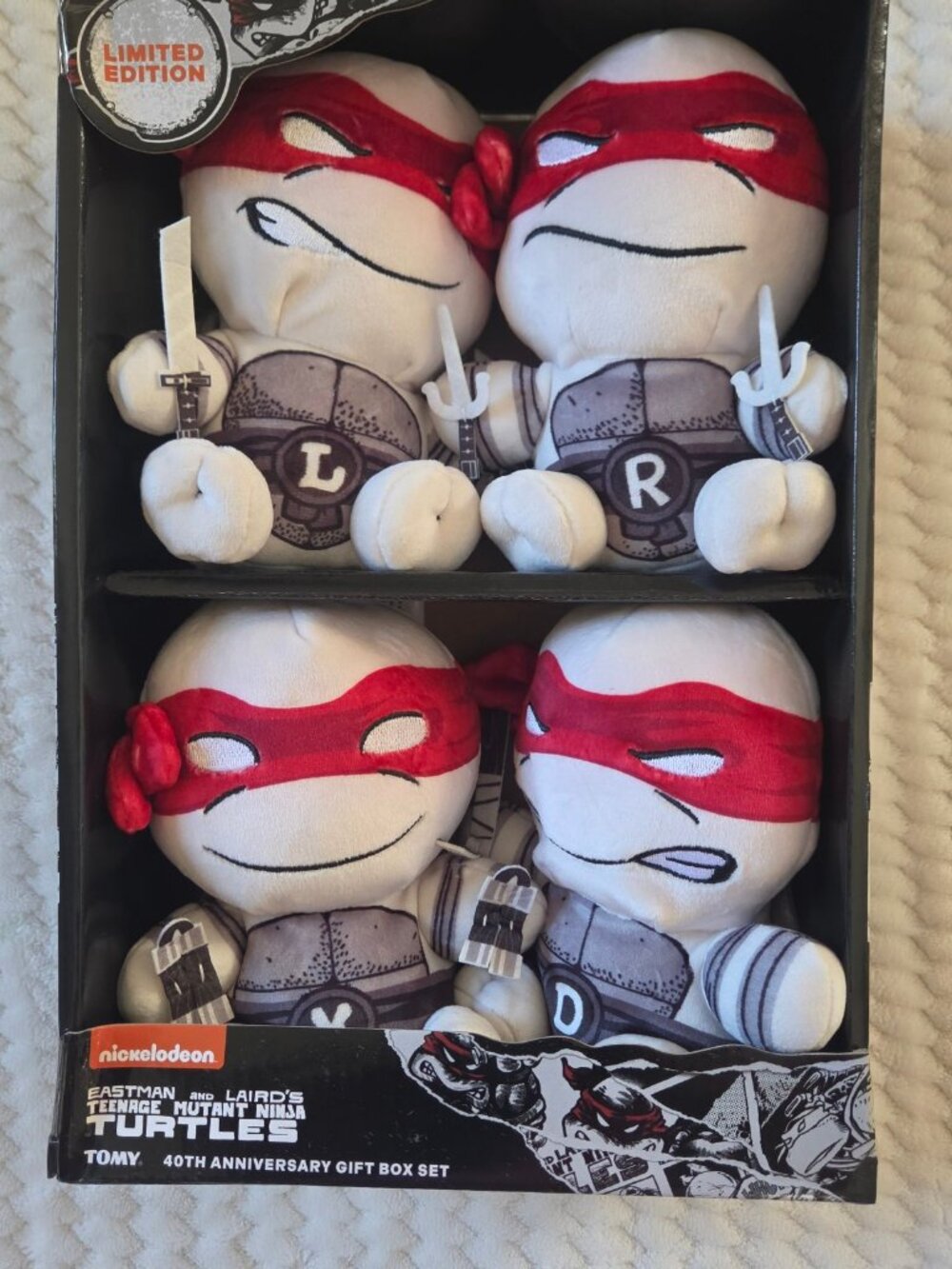TMNT 40th Anniversary Plush Gift Box Set Limited Edition Club Mocchi Mocchi NEW